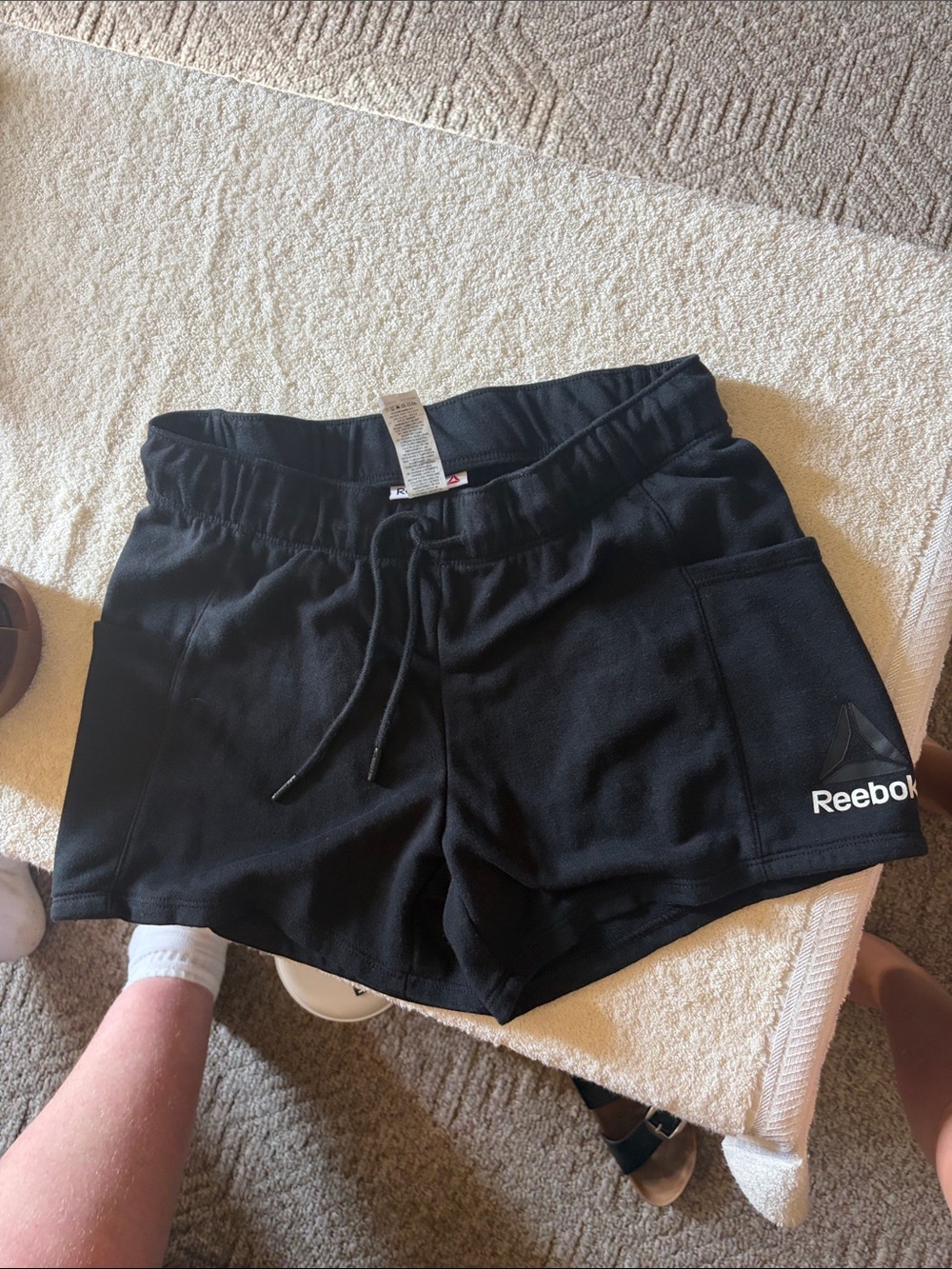 Reebok Black Women’s Athletic Drawstring Shorts